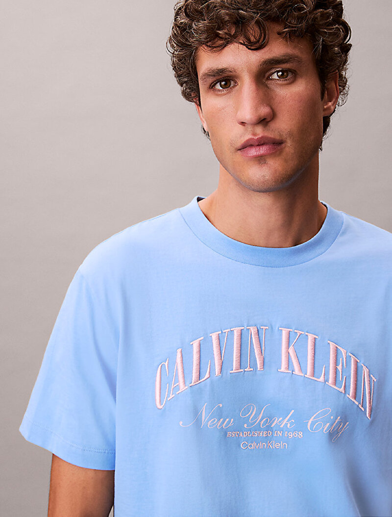 Calvin Klein Mavi Renkli Erkek 20s T-shirt
