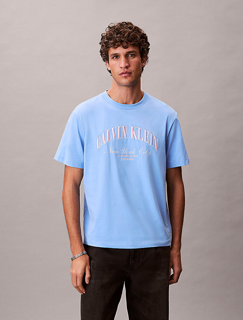 Calvin Klein Mavi Renkli Erkek 20s T-shirt