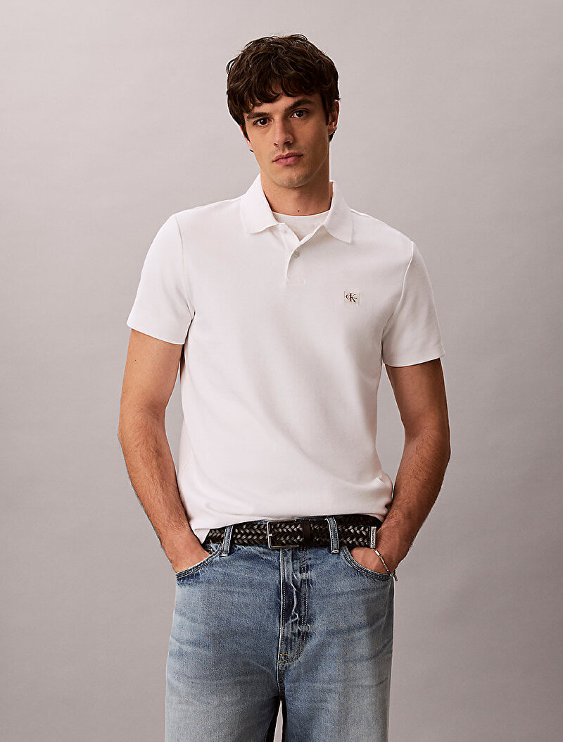 Erkek Micro Waffle Classic Polo T-shirt