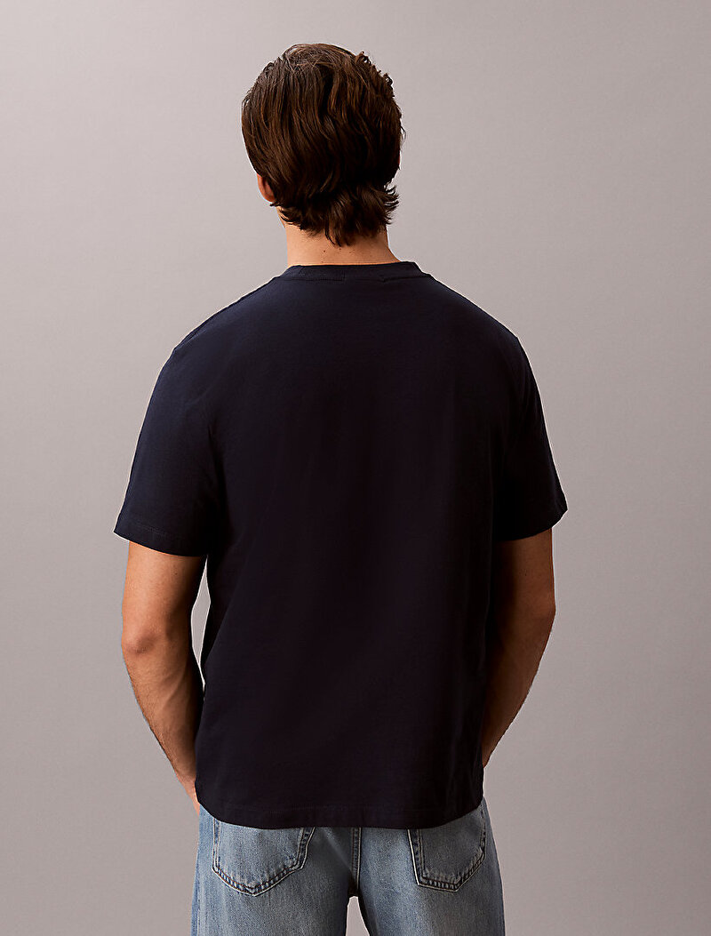 Calvin Klein Lacivert Renkli Erkek 30s Jersey T-shirt