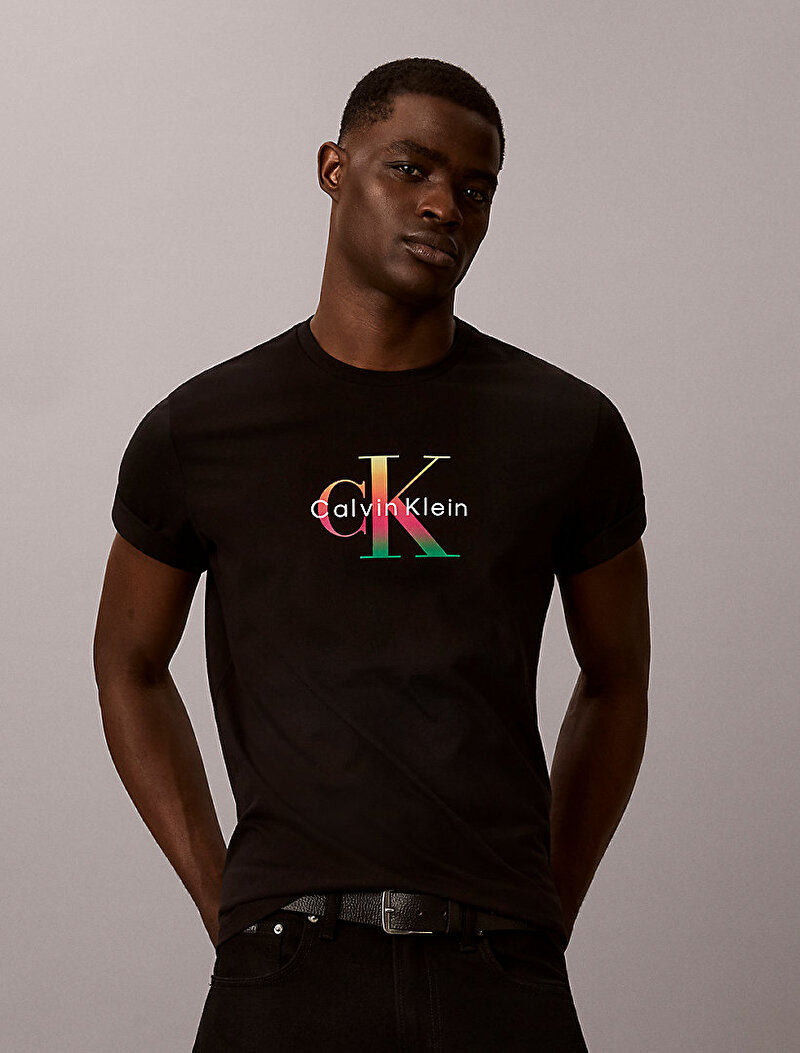 Calvin Klein Siyah Renkli Erkek 20s Ck Pride T-shirt