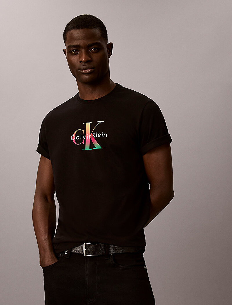 Calvin Klein Siyah Renkli Erkek 20s Ck Pride T-shirt