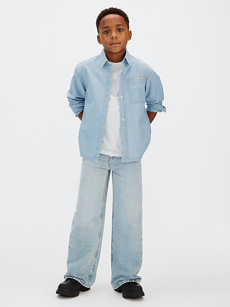Erkek Çocuk Chambray Woven Gömlek