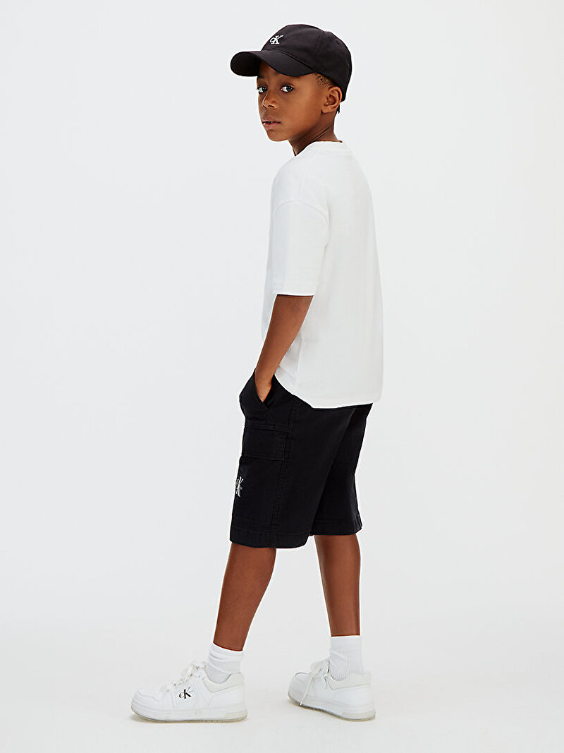 Calvin Klein Siyah Renkli Erkek Çocuk Essential Woven Şort