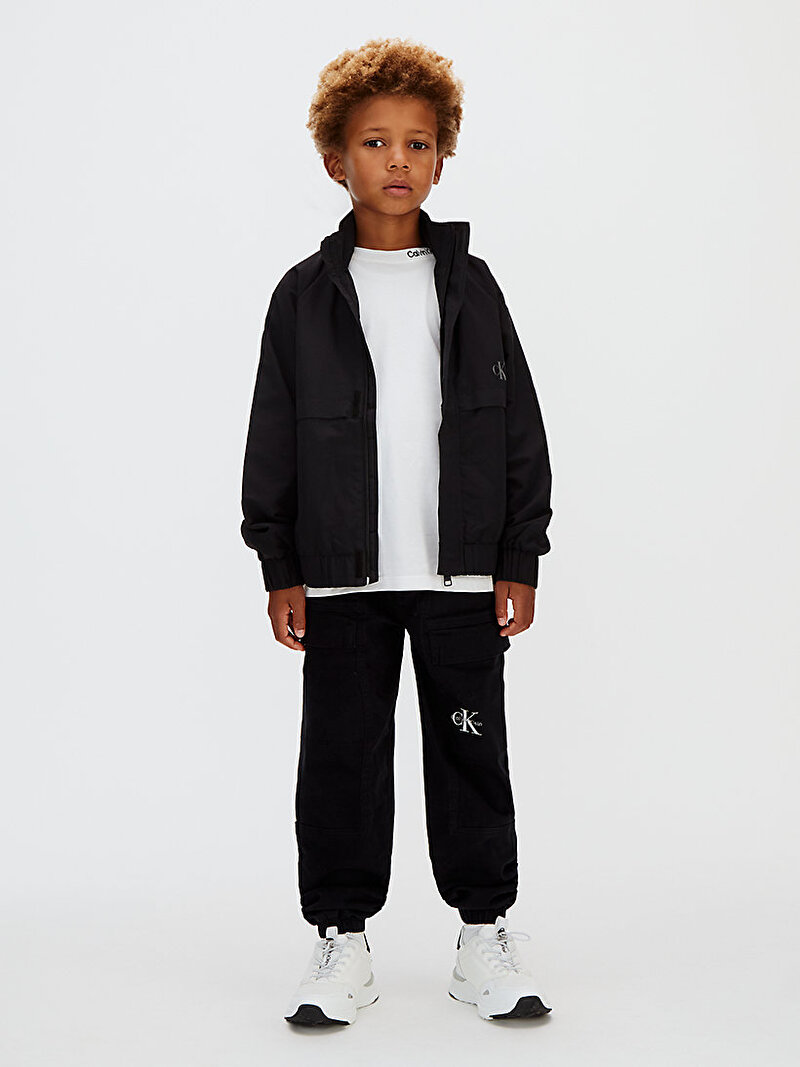 Calvin Klein Siyah Renkli Erkek Çocuk Essential Cargo Jogger Pantolon