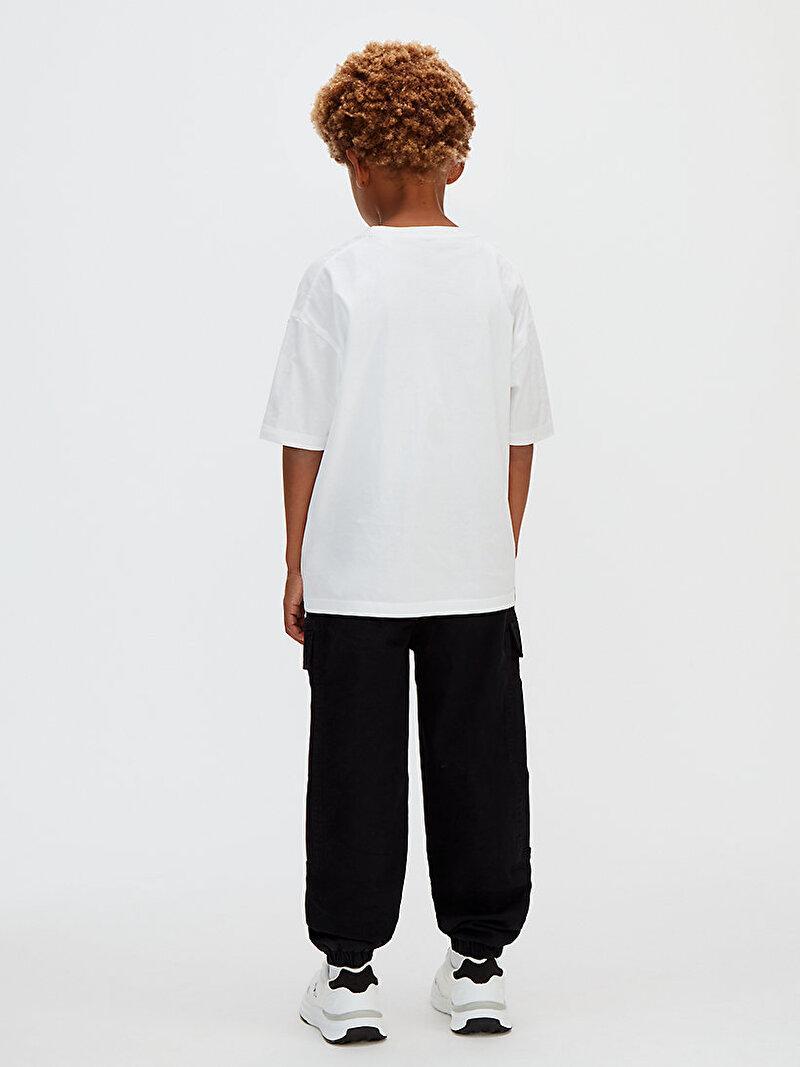 Calvin Klein Siyah Renkli Erkek Çocuk Essential Cargo Jogger Pantolon