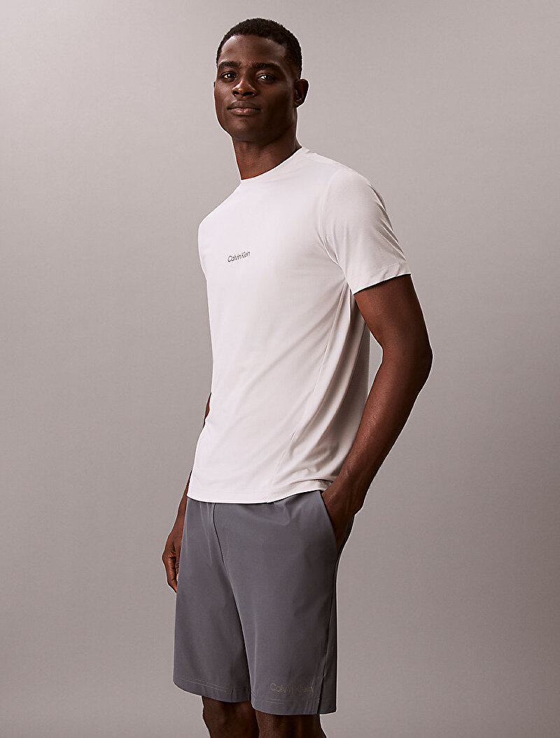 Calvin Klein Gri Renkli Erkek Mesh T-shirt