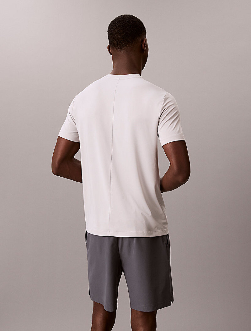 Calvin Klein Gri Renkli Erkek Mesh T-shirt