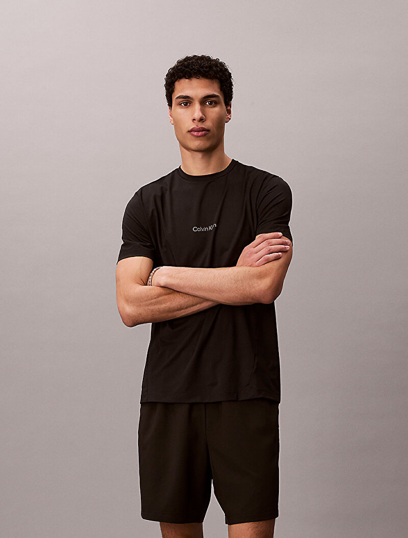 Calvin Klein Siyah Renkli Erkek Mesh T-shirt