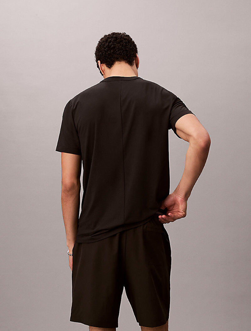Calvin Klein Siyah Renkli Erkek Mesh T-shirt