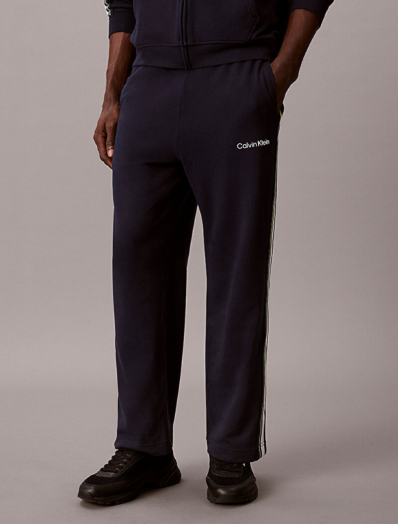 Calvin Klein Mavi Renkli Erkek Logo Tape Terry Pantolon