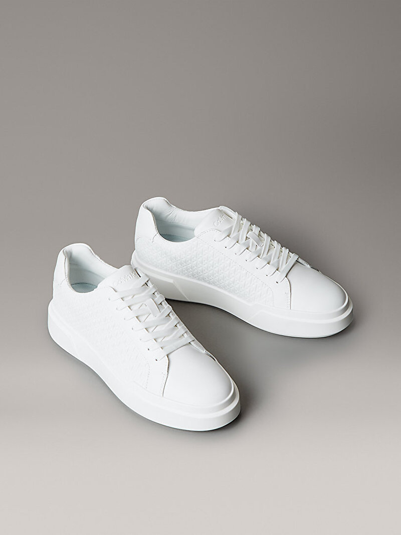 Calvin Klein Beyaz Renkli Erkek Chunky Cupsole Laceup Sneaker