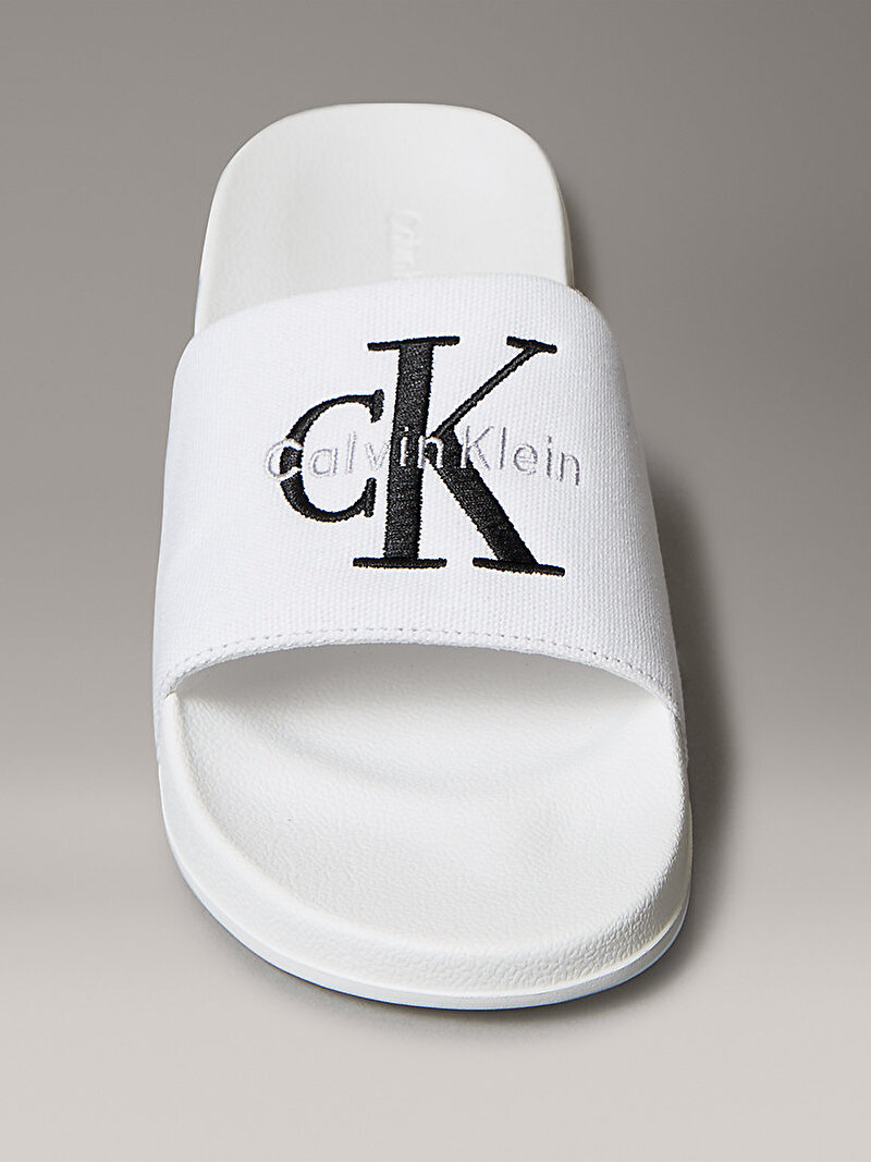 Calvin Klein Beyaz Renkli Erkek Plaj Terliği