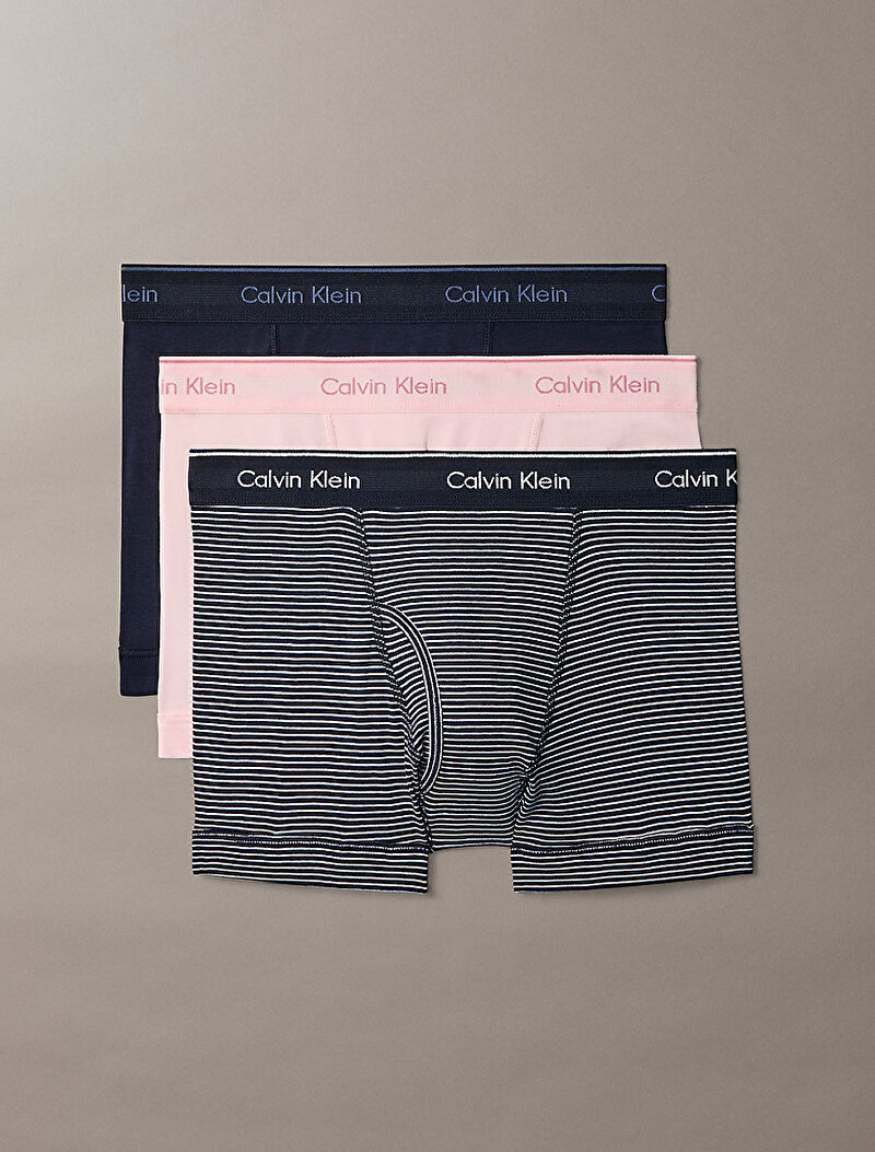 Calvin Klein Çok renkli Renkli Erkek 3'lü Paket Trunk Boxer Seti