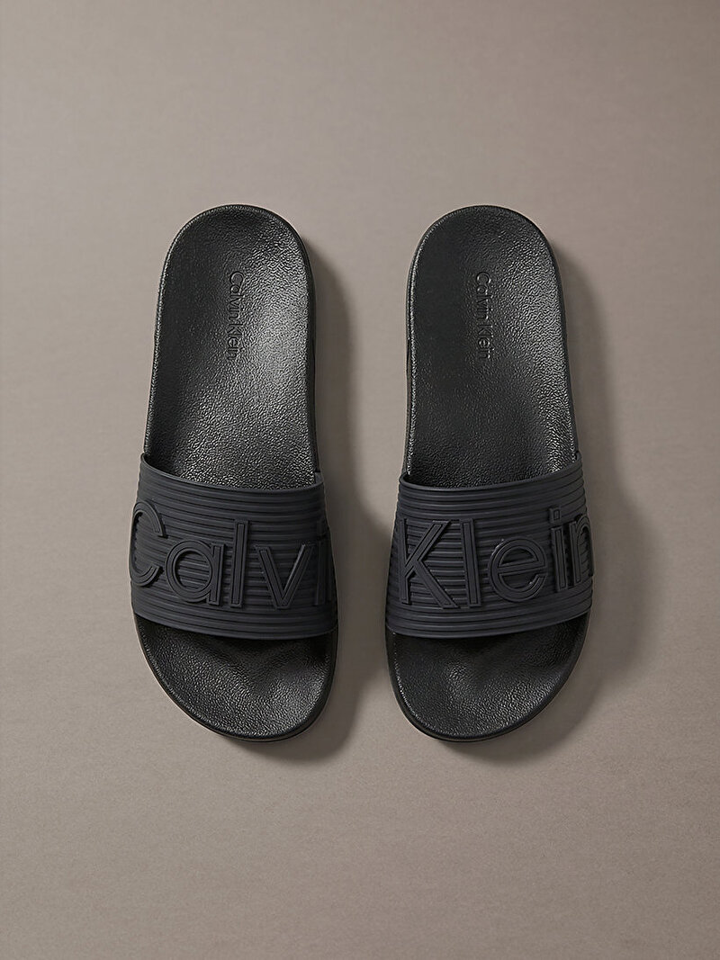 Calvin Klein Siyah Renkli Erkek Essential Plaj Terliği