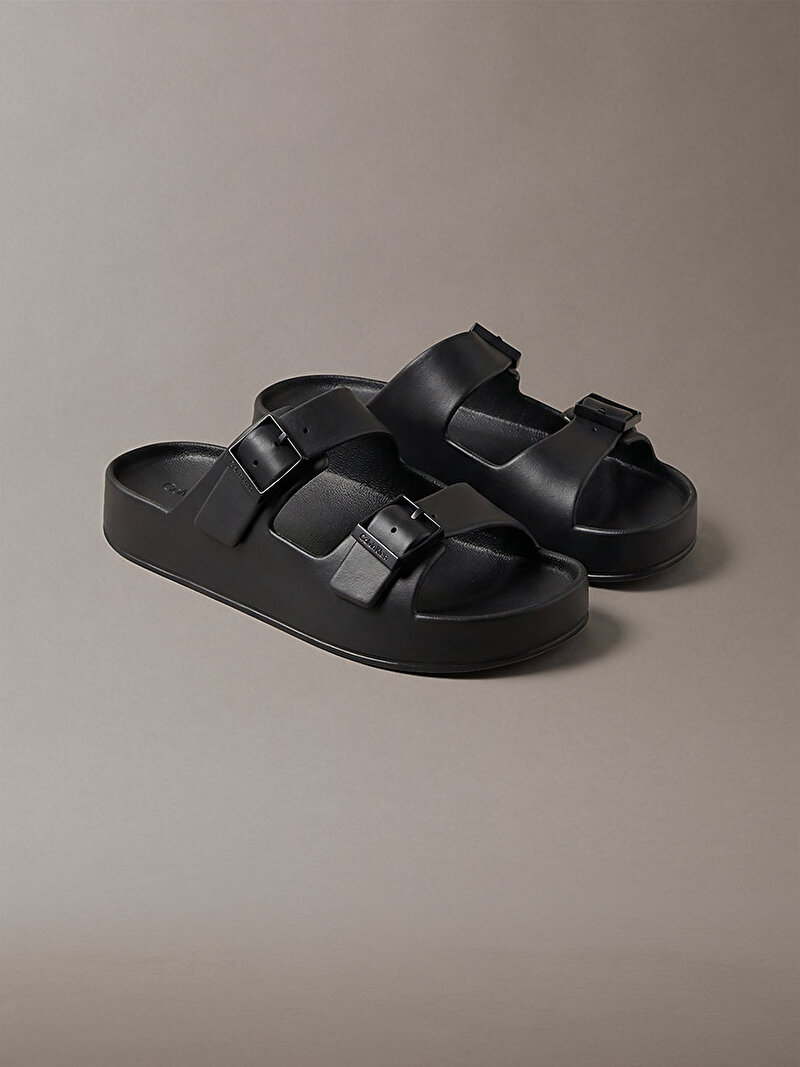 Calvin Klein Siyah Renkli Erkek Ergon Eva Double Terlik