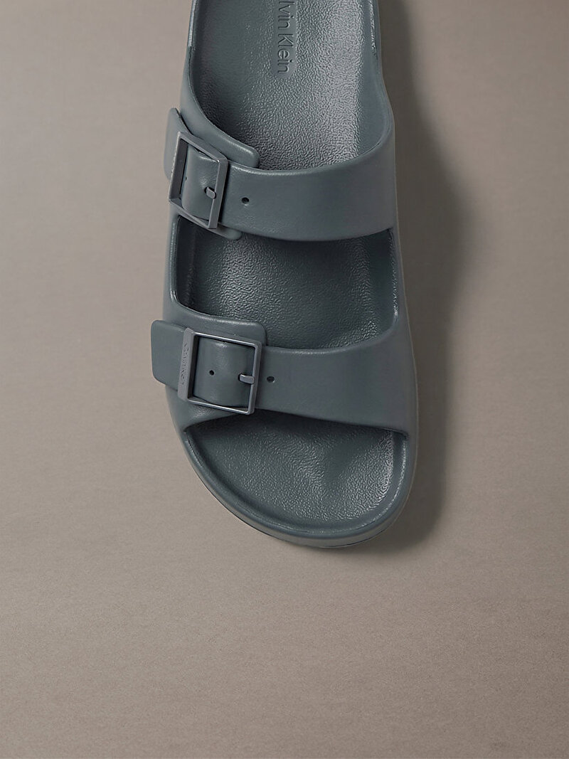 Calvin Klein Gri Renkli Erkek Ergon Eva Double Terlik