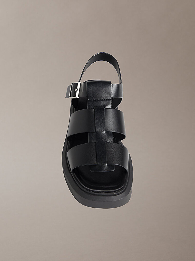 Calvin Klein Siyah Renkli Kadın Chunky Fisher Sandalet