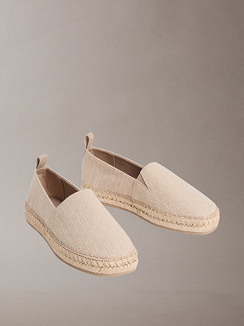 Calvin Klein Bej Renkli Kadın Oblique Espadril