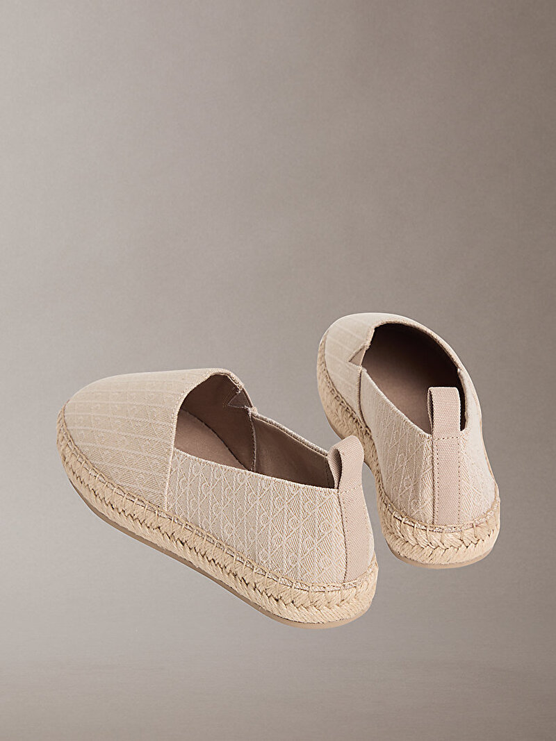Calvin Klein Bej Renkli Kadın Oblique Espadril