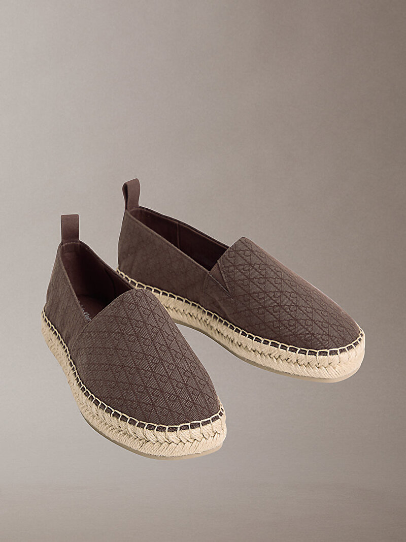 Calvin Klein Kahverengi Renkli Kadın Oblique Espadril