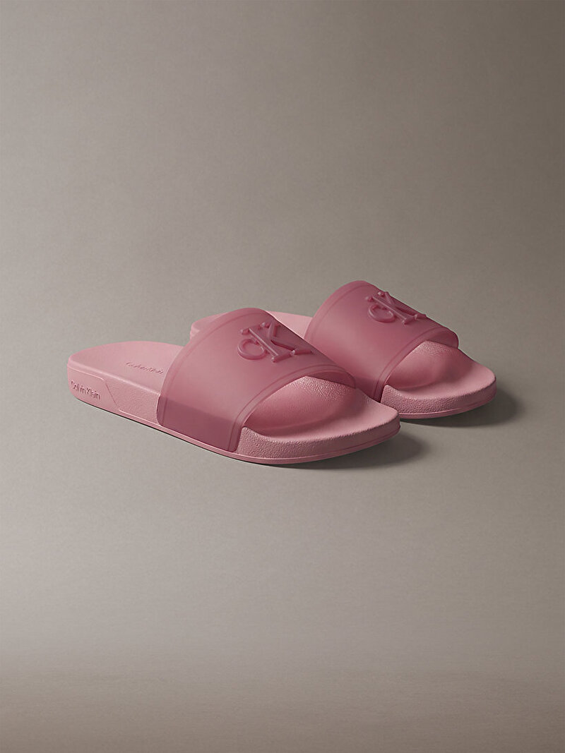 Calvin Klein Pembe Renkli Kadın Plaj Terliği