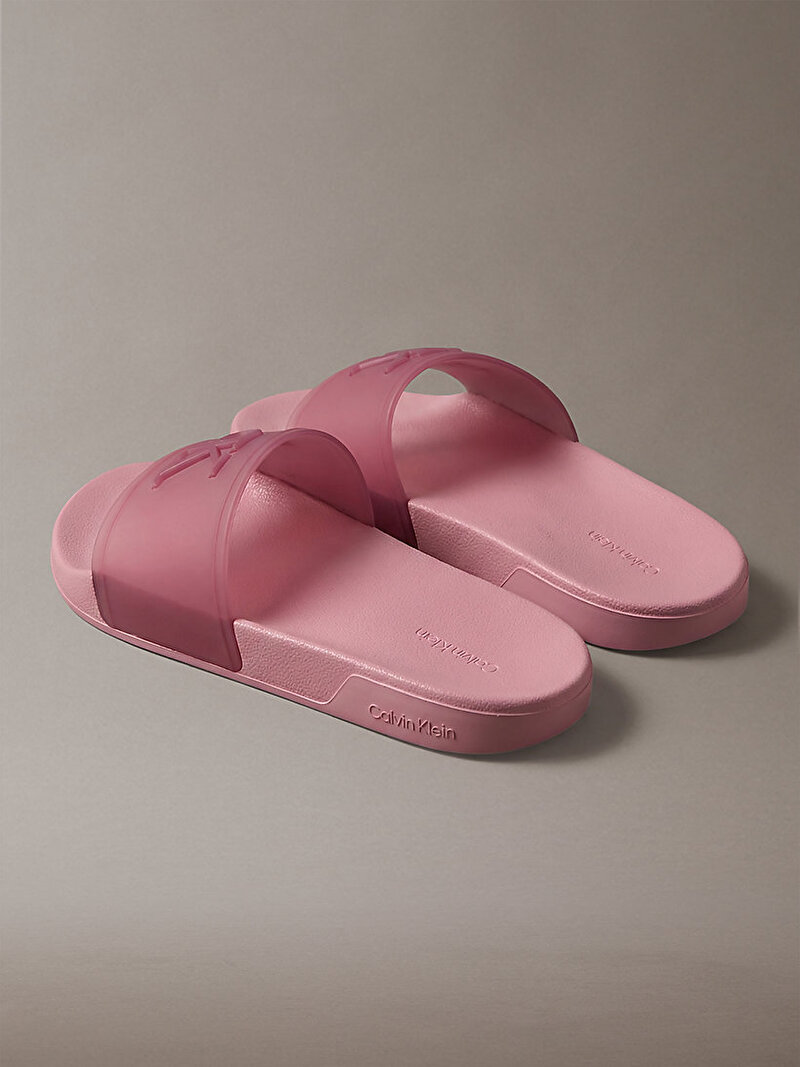 Calvin Klein Pembe Renkli Kadın Plaj Terliği