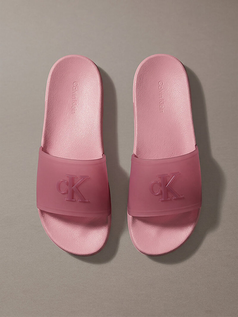 Calvin Klein Pembe Renkli Kadın Plaj Terliği