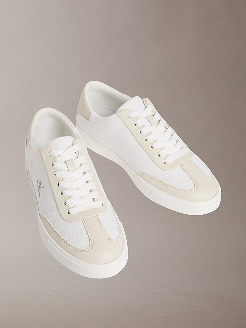 Calvin Klein Ekru Renkli Kadın Low Pro Cups Sneaker