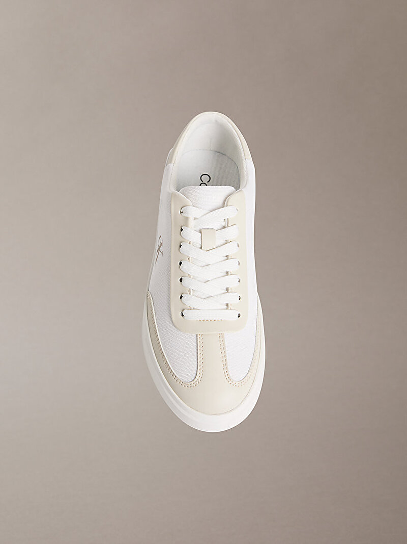 Calvin Klein Ekru Renkli Kadın Low Pro Cups Sneaker