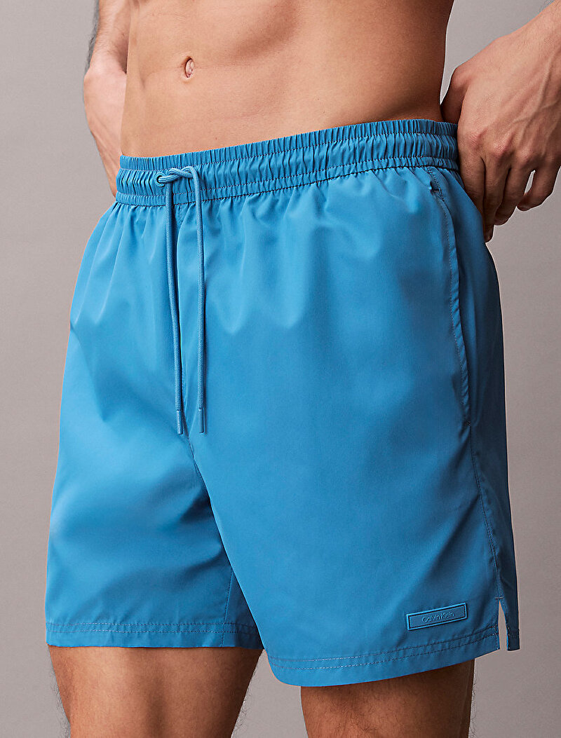Calvin Klein Mavi Renkli Erkek Medium Drawstring Deniz Şortu
