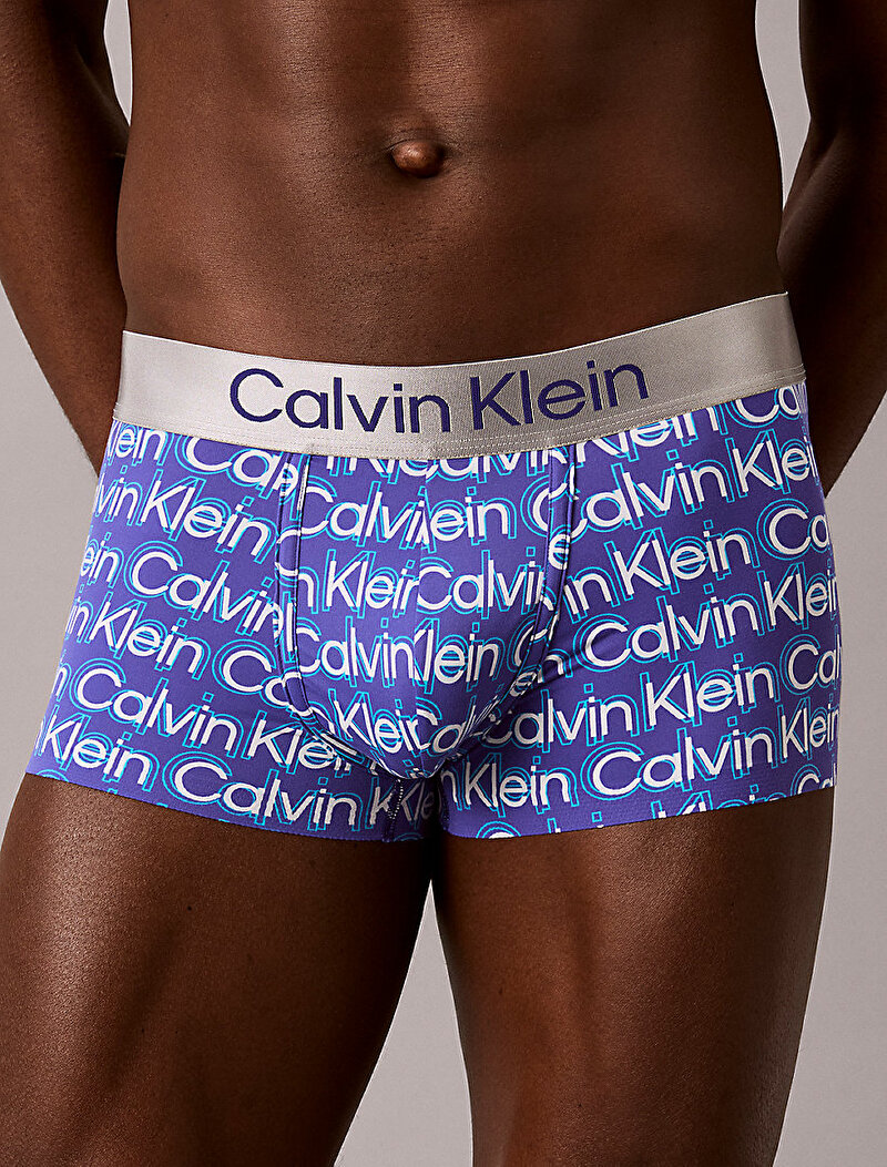 Calvin Klein Mavi Renkli Erkek Low Rise Trunk Boxer