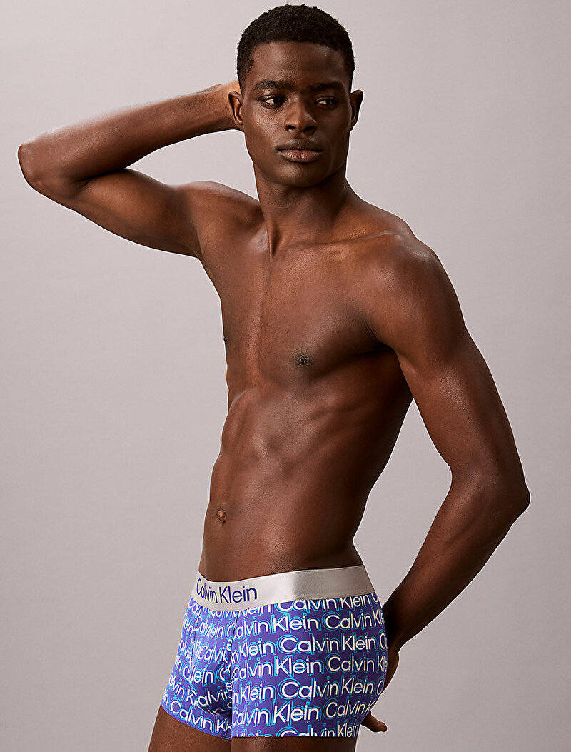 Calvin Klein Mavi Renkli Erkek Low Rise Trunk Boxer