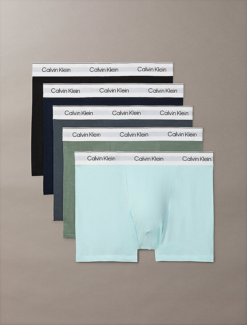 Calvin Klein Çok renkli Renkli Erkek 5'li Paket Trunk Boxer Seti