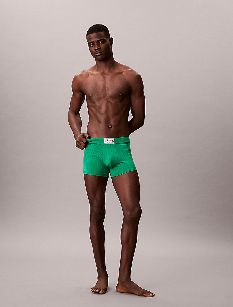 Calvin Klein Yeşil Renkli Erkek Trunk Boxer