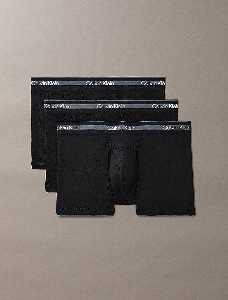 Calvin Klein Siyah Renkli Erkek 3'lü Paket Trunk Boxer