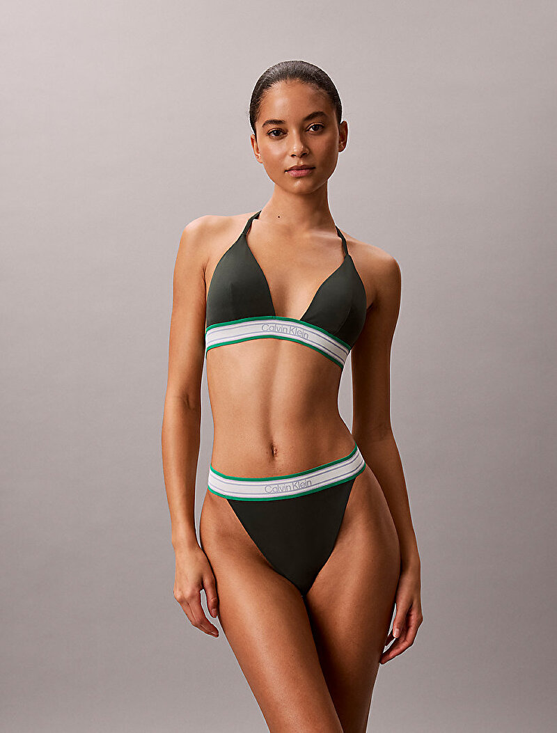 Calvin Klein Çok renkli Renkli Kadın Halter Triangle Bikini Üstü