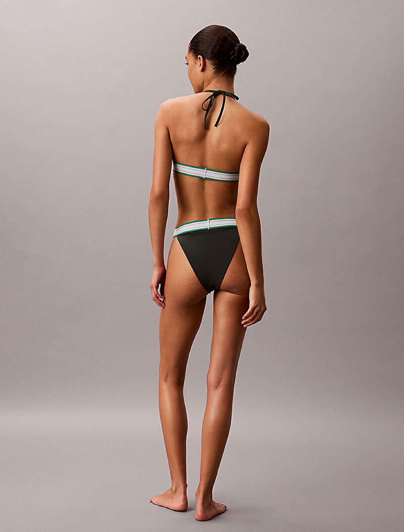 Calvin Klein Çok renkli Renkli Kadın Halter Triangle Bikini Üstü