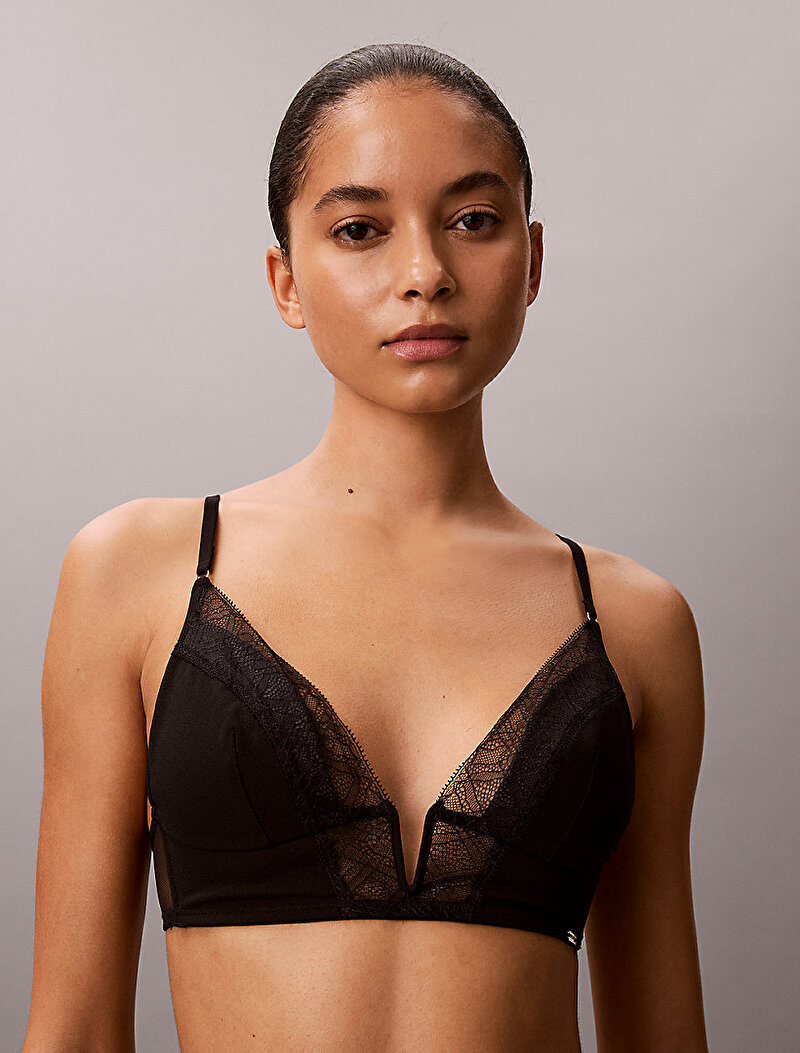 Calvin Klein Siyah Renkli Kadın Lightly Lined Triangle Sütyen