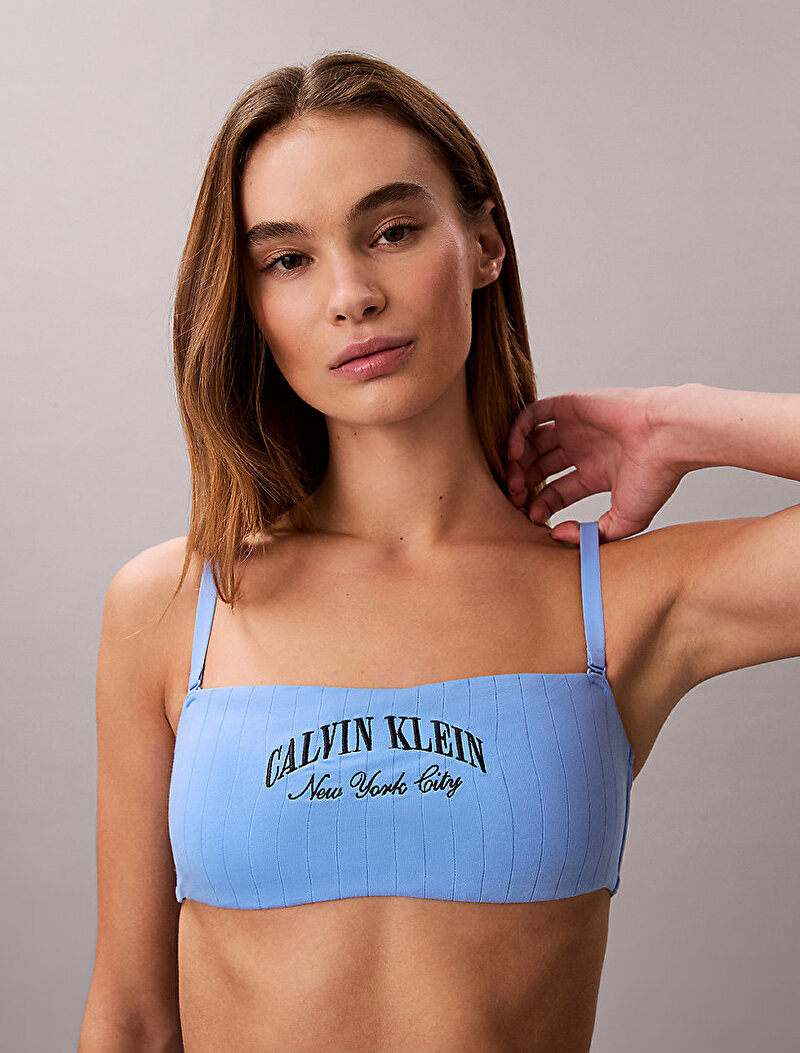 Calvin Klein Mavi Renkli Kadın Lightly Lined Bralet