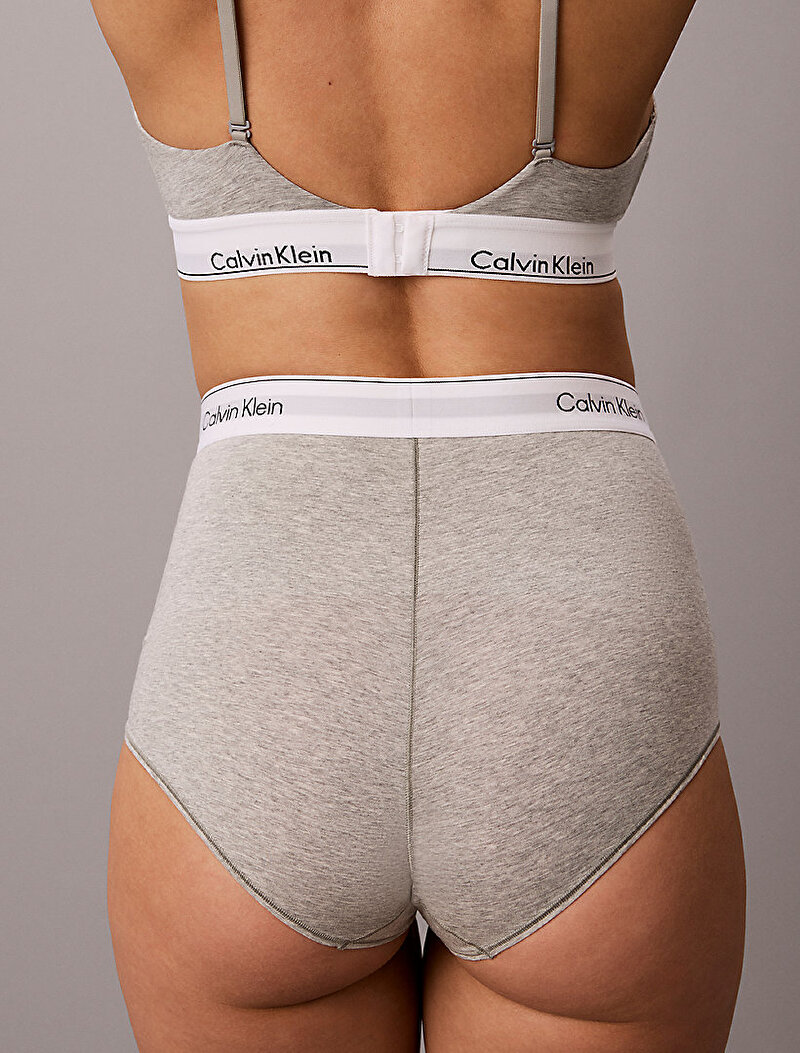 Calvin Klein Gri Renkli Kadın Brief Külot