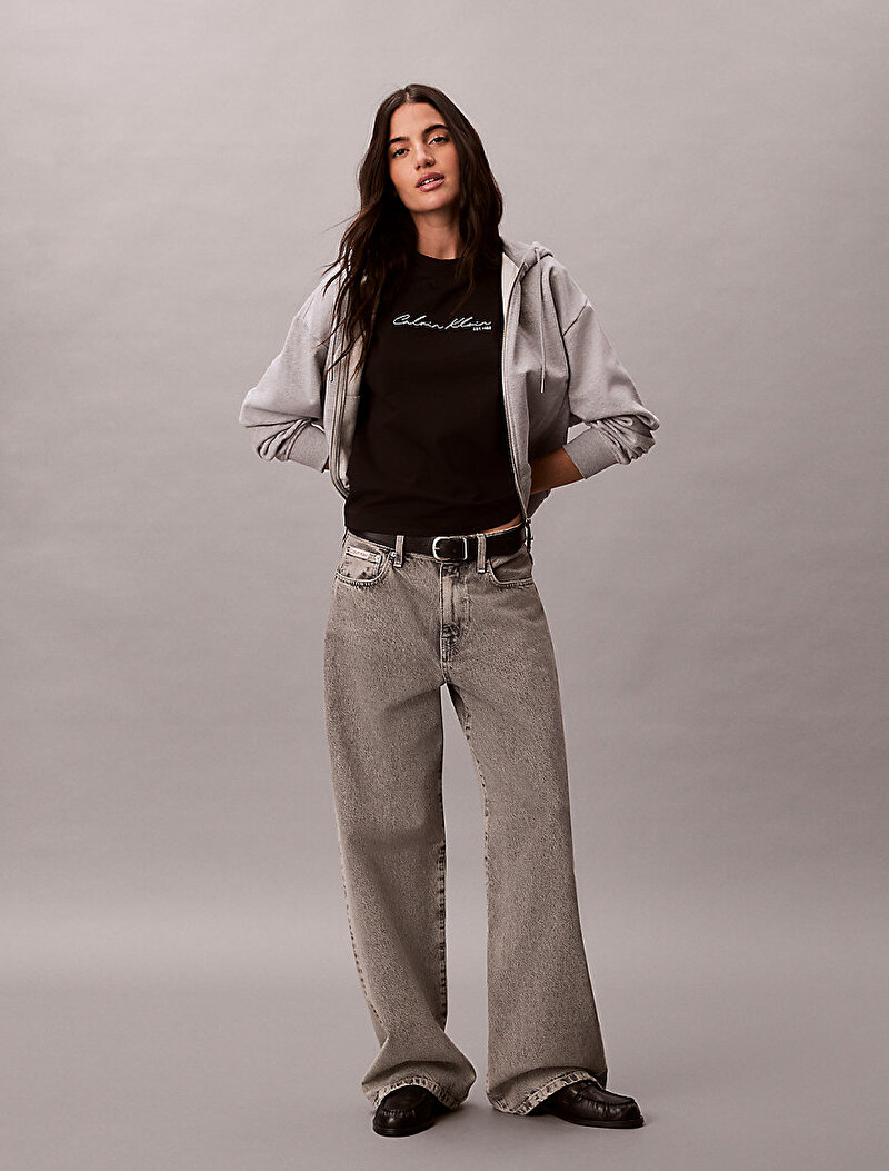 Calvin Klein Siyah Renkli Kadın Graphic Boxy T-shirt
