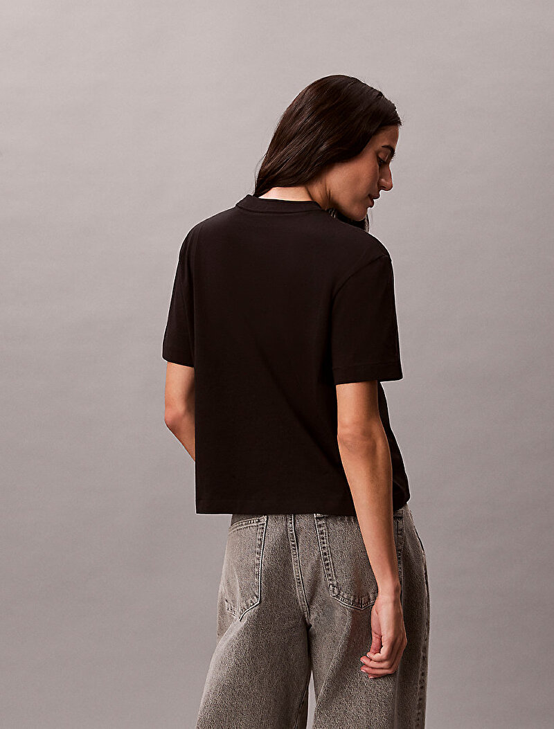 Calvin Klein Siyah Renkli Kadın Graphic Boxy T-shirt