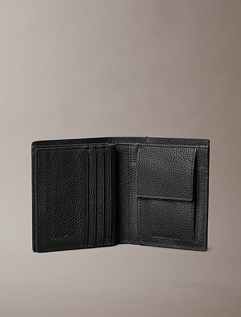 Calvin Klein Siyah Renkli Erkek Foil Embossed Slim Cüzdan