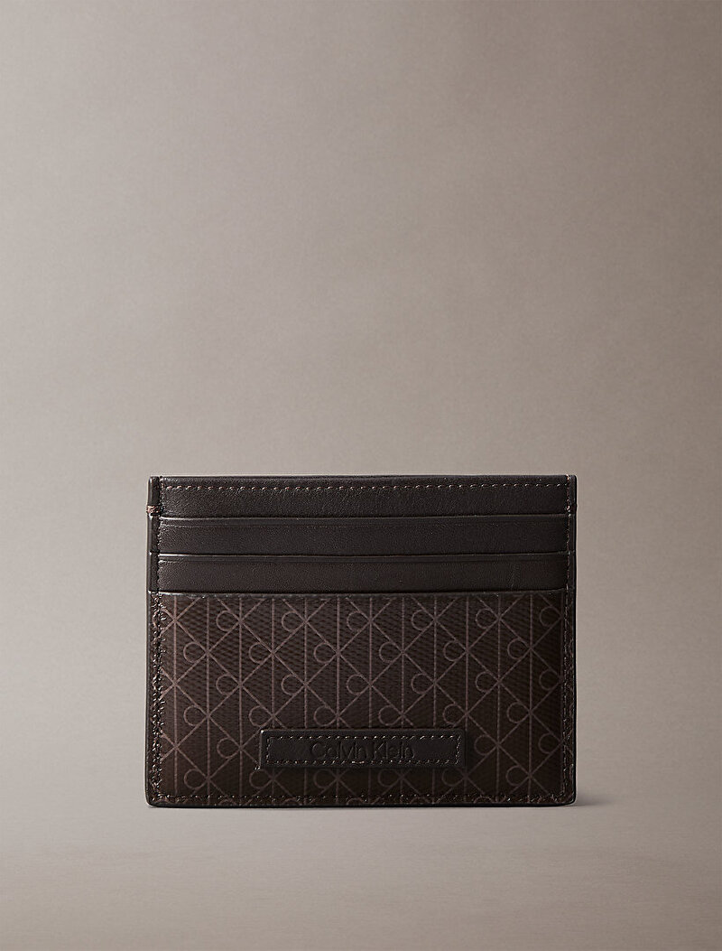 Calvin Klein Siyah Renkli Erkek Emblem Coated Kartlık