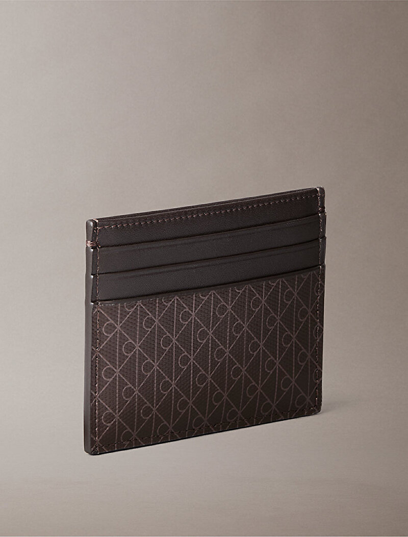 Calvin Klein Siyah Renkli Erkek Emblem Coated Kartlık