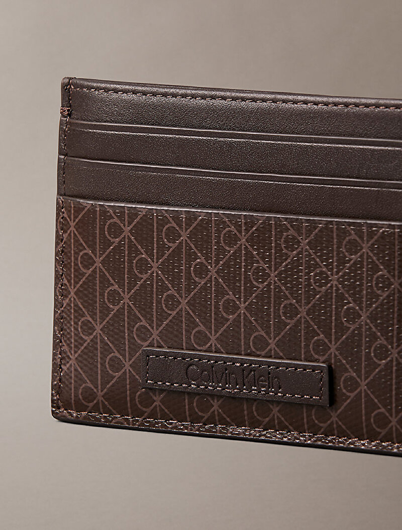 Calvin Klein Siyah Renkli Erkek Emblem Coated Kartlık