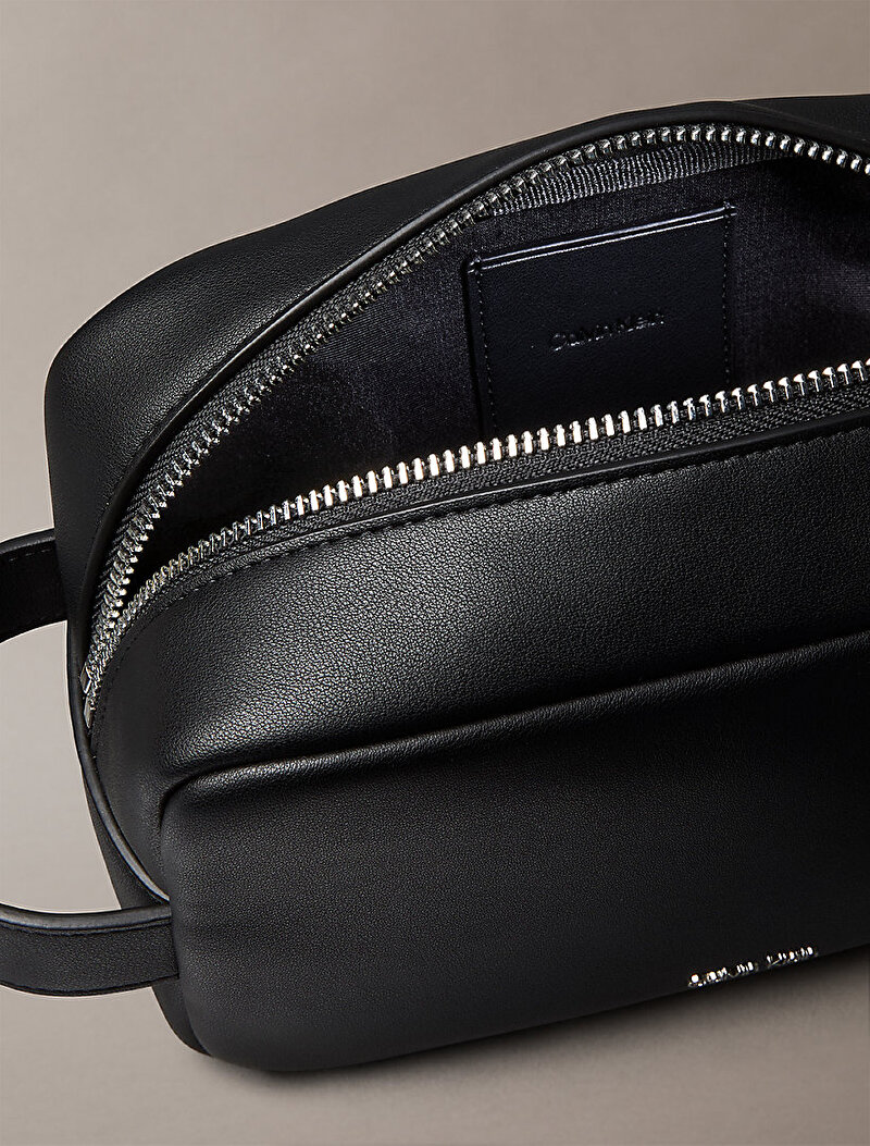 Calvin Klein Siyah Renkli Erkek Raised Washbag