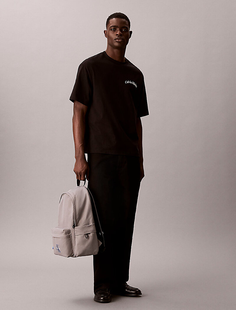 Calvin Klein Gri Renkli Erkek Bold Round Sırt Çantası