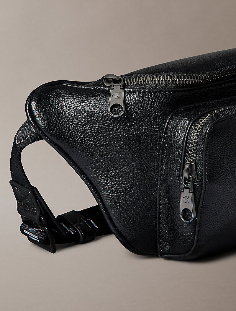 Calvin Klein Siyah Renkli Erkek Webbing Strap Bel Çantası